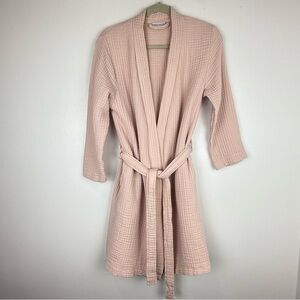 Parachute Cloud Cotton Waffle Robe in Rose